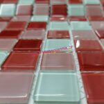 Ψηφίδα Άσπρη-Κόκκινη GB09 δίχτυ 30x30