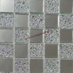 Ψηφίδα Ασημί J51 Καθρέπτης 30x30 δίχτυ