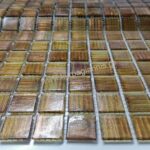 Ψηφίδα Ιριδίζουσα μπεζ AT-E08 δίχτυ 32,7x32,7