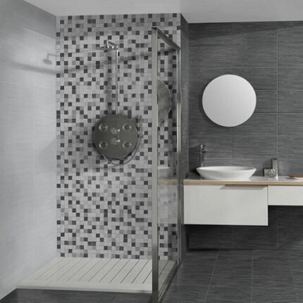 ΠΛΑΚΑΚΙ TESSILE GRIS 25x50