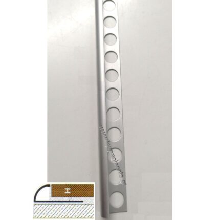 ΠΡΟΦΙΛ πλακιδίων ΧΡΩΜΕ ΙΝΟΧ ΜΑΤ 10mm 2,5m