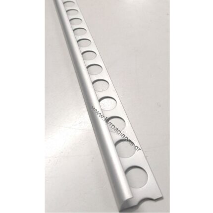 ΠΡΟΦΙΛ αλουμινίου πλακιδίων ΧΡΩΜΕ ΜΑΤ B.Τ. 8mm 2,5m ανοιχτό