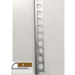 ΠΡΟΦΙΛ αλουμινίου πλακιδίων ΧΡΩΜΕ ΜΑΤ B.Τ. 8mm 2,5m ανοιχτό