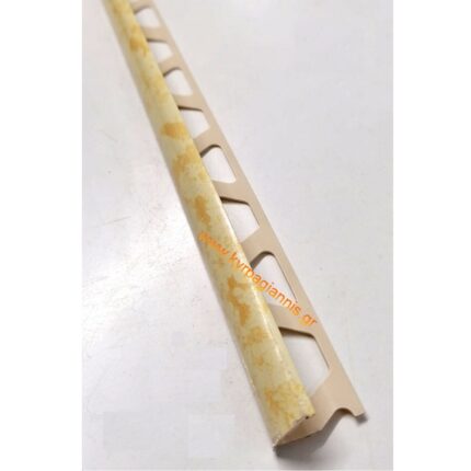 ΠΡΟΦΙΛ ΠΛΑΚΙΔΙΩΝ PVC ΜΠΕΖ ΜΑΡΜΑΡΟ 8mm 2,7m ανοιχτό