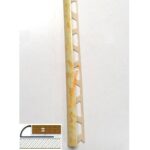 ΠΡΟΦΙΛ ΠΛΑΚΙΔΙΩΝ PVC ΜΠΕΖ ΜΑΡΜΑΡΟ 8mm 2,7m ανοιχτό