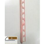 ΠΡΟΦΙΛ ΠΛΑΚΙΔΙΩΝ PVC ΡΟΖ ΜΑΡΜΑΡΟ 8mm 2,7m ανοιχτό