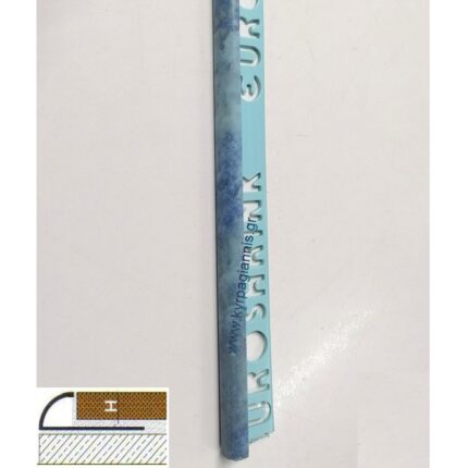 ΠΡΟΦΙΛ πλακιδίων PVC ΣΙΕΛ ΜΑΡΜΑΡΟ 8mm 2,55m ανοιχτό