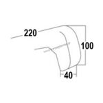 ΜΠΑΣΤΟΥΝΙ ΤΣΕΧΙΑΣ πυρότουβλο 22x11x4 καφέ