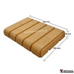 ΠΥΡΟΠΟΔΙΑ ΤΣΕΧΙΑΣ πυρότουβλο 31x20x4 κίτρινο (Refrasil)