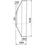 ΡΟΖΕΤΑ 3/4" χρωμέ