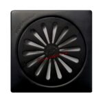 ΣΧΑΡΑ 12x12 ΜΑΥΡΗ δαπέδου (Viospiral) ανοξείδωτη