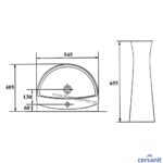 ΣΕΤ ΝΙΠΤΗΡΟΚΟΛΩΝΑ AQUA MITO 54,5x40,5 (CERSANIT)