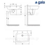 ΣΕΤ ΝΙΠΤΗΡΟΚΟΛΩΝΑ UNIVERSAL 60x50 GALA