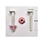 ΣΕΤ πλαστικά στηρίγματα ΚΑΛΥΜΜΑΤΩΝ (βίδες καπακίων 80mm)