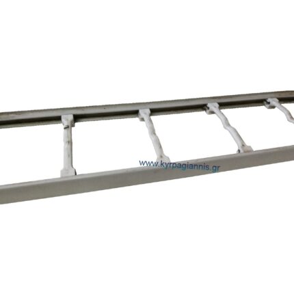 ΣΙΔΗΡΟΔΡΟΜΟΣ 6m ΓΚΡΙ pvc για τοποθέτηση υαλότουβλων