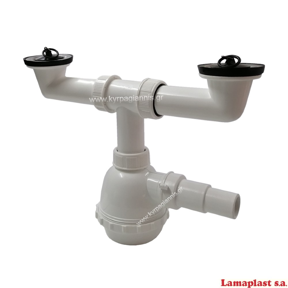sifon 1026 r koyzinas 2plome valvides 0 16 001 1.jpg ΣΙΦΟΝ 1026-P νεροχύτη κουζίνας διπλό (με βαλβίδες)