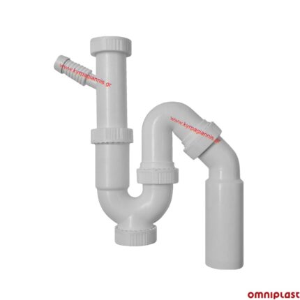 ΣΙΦΟΝ ΝΕΡΟΧΥΤΗ ΚΟΥΖΙΝΑΣ χωρίς βαλβίδα με παροχή πλυντηρίου (143610)