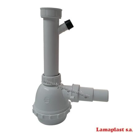 ΣΙΦΟΝ No412 κουζίνας με παροχή πλυντήριο (χωρίς βαλβίδα)