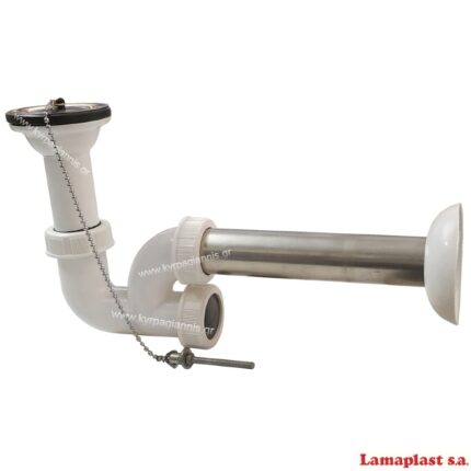 ΣΙΦΟΝ SK-1 νιπτήρος κολωνάτο (με βαλβίδα) lamaplast