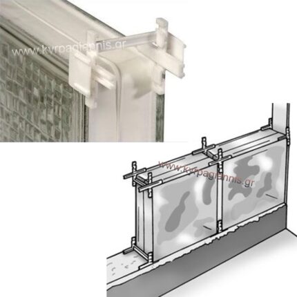 ΣΤΑΥΡΟΙ ΥΑΛΟΤΟΥΒΛΩΝ (για 8cm πάχος υαλότουβλου)