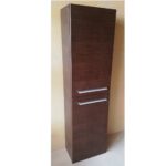 Στήλη Μπάνιου κρεμαστή Καρυδί MDF αντιστρέψιμη με ράφια