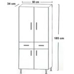 ΣΤΗΛΗ ΜΠΑΝΙΟΥ ΜΠΙΖΟΥΤΕ 60 MDF