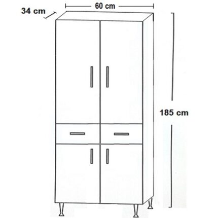 ΣΤΗΛΗ ΜΠΑΝΙΟΥ ΜΠΙΖΟΥΤΕ 60 MDF
