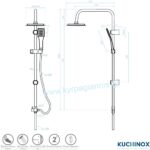 ΣΤΗΛΗ ΝΤΟΥΖ HIRO black 20x20 KUCHINOX (PKH_70KX)
