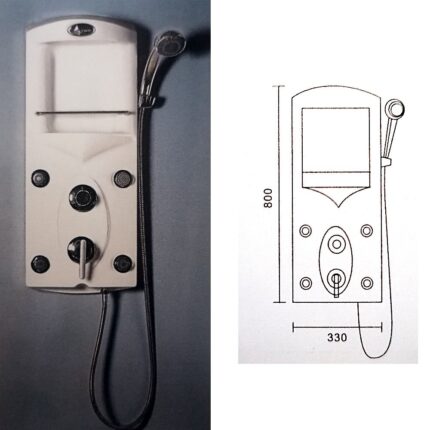 Στήλη Ντουζ με Υδρομασάζ ΜΥ-6008 τοίχου 77x32
