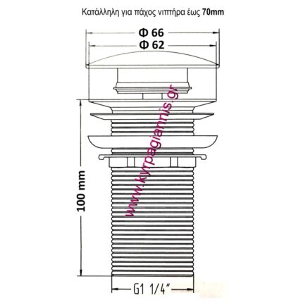 ΒΑΛΒΙΔΑ ΝΙΠΤΗΡΟΣ click-clack χρωμέ μακριά χωρίς υπερχείλιση