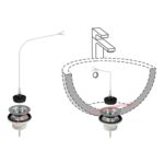 ΒΑΛΒΙΔΑ νιπτήρος ZHD418 πλαστική με τάπα και αλυσίδα