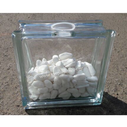 Υαλότουβλο με Τρύπα 19x19x8 ROUND HOLE