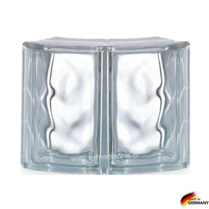 Υαλότουβλο Σύννεφο Λευκό Καμπύλη 45° 19,7x15,3x8 Kurve Wolke