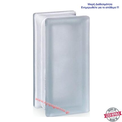 ΥΑΛΟΤΟΥΒΛΟ ΣΥΝΝΕΦΟ ΛΕΥΚΟ 1ας πλευράς σατινέ 24x12x8(μισό) Τσεχίας