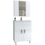 Έπιπλο Μπάνιου Roma 60 white laminate