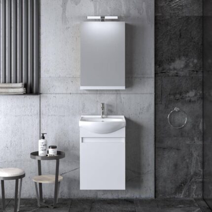 Έπιπλο Μπάνιου Siena 45 white μελαμίνης