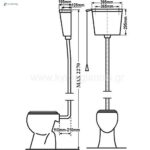 Καζανάκι Τοίχου Καταρράκτης Full 39x29