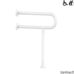 ΜΠΑΡΑ ΠΑΤΩΜΑΤΟΣ & ΚΑΘΕΤΗ λευκή 80x75 ΑΜΕΑ Sanitosco It (25EKBS1B)