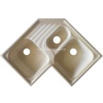 Νεροχύτης Κουζίνας 711 Γωνιακός Cappuccino 3πλός