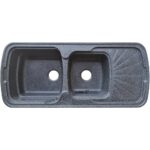 Νεροχύτης Κουζίνας 700 Granite Black 114x50