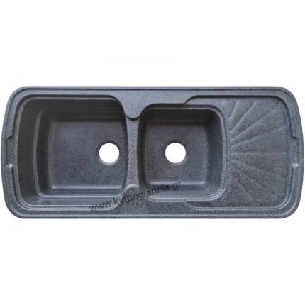 Νεροχύτης Κουζίνας 700 Granite Black 114x50