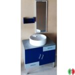 Έπιπλο Μπάνιου Μήλος 80 μπλε mdf