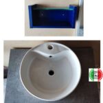 Έπιπλο Μπάνιου Μήλος 80 μπλε mdf