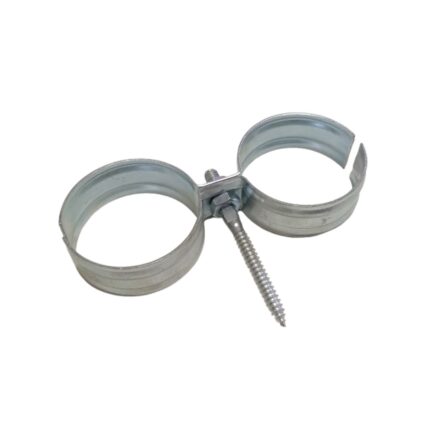 Στήριγμα 2πλό 2" σιδηροσωλήνα γαλβανιζέ με βίδα και παξιμάδια