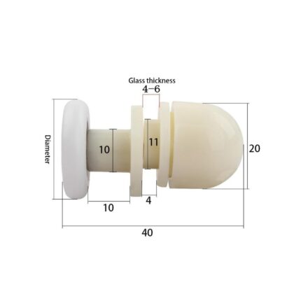 Ροδάκι Καμπίνας Μπάνιου 25mm Α3 Έκκεντρο