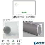 Καμπίνα Nτουζ Maestro Centro 195cm της FORTE Ιταλίας Κρυστάλλινη