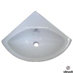 ΝΙΠΤΗΡΑΣ ΜΠΑΝΙΟΥ ΓΩΝΙΑΚΟΣ 37cmx37cm επιτοίχιος ΒΙΤΡΟΥΒΙΤ