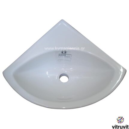 ΝΙΠΤΗΡΑΣ ΜΠΑΝΙΟΥ ΓΩΝΙΑΚΟΣ 37cmx37cm επιτοίχιος ΒΙΤΡΟΥΒΙΤ