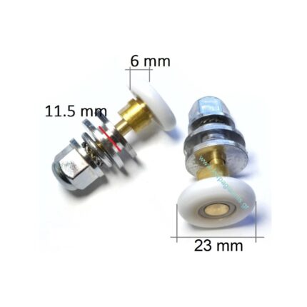 Ροδάκι Καμπίνας Μπάνιου 23mm HS061 Έκκεντρο