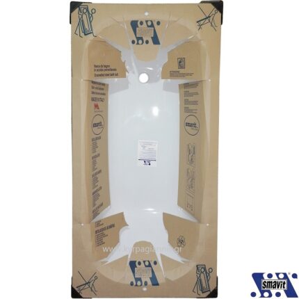 ΜΠΑΝΙΕΡΑ SMAVIT 120x70 χαλύδινη
